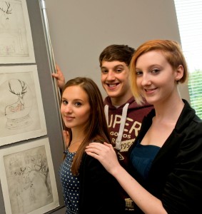 Laura, Matthew and Sarah Dower at the launch of Bourn Hall Wymondham - providing Norfolk IV