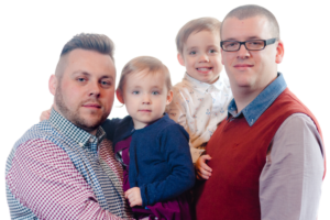 Twins take centre stage with their dads at Bourn Hall