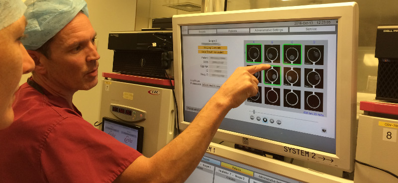 Eeva embryo monitoring in use at Bourn Hall