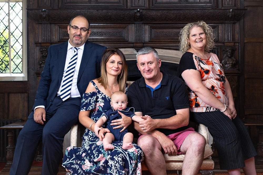 The Johnson family with Thanos and Louise