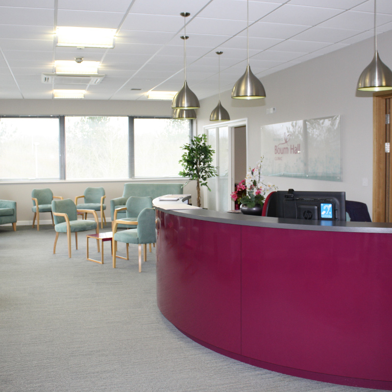 Reception at Bourn Hall Clinic Norwich