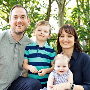 Cara and Stewart with Adam and Evie