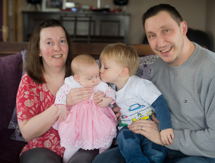 Abi and Scott with their children Willow and Elliott (2) Abi and Scott with their children Elliott and Willow