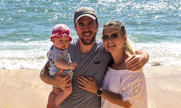 Laura and Matt with Elle