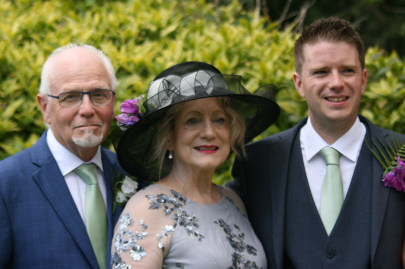 Rob, Irene and Robbie at Robbie's wedding Rob, Irene and Robbie at Robbie's wedding