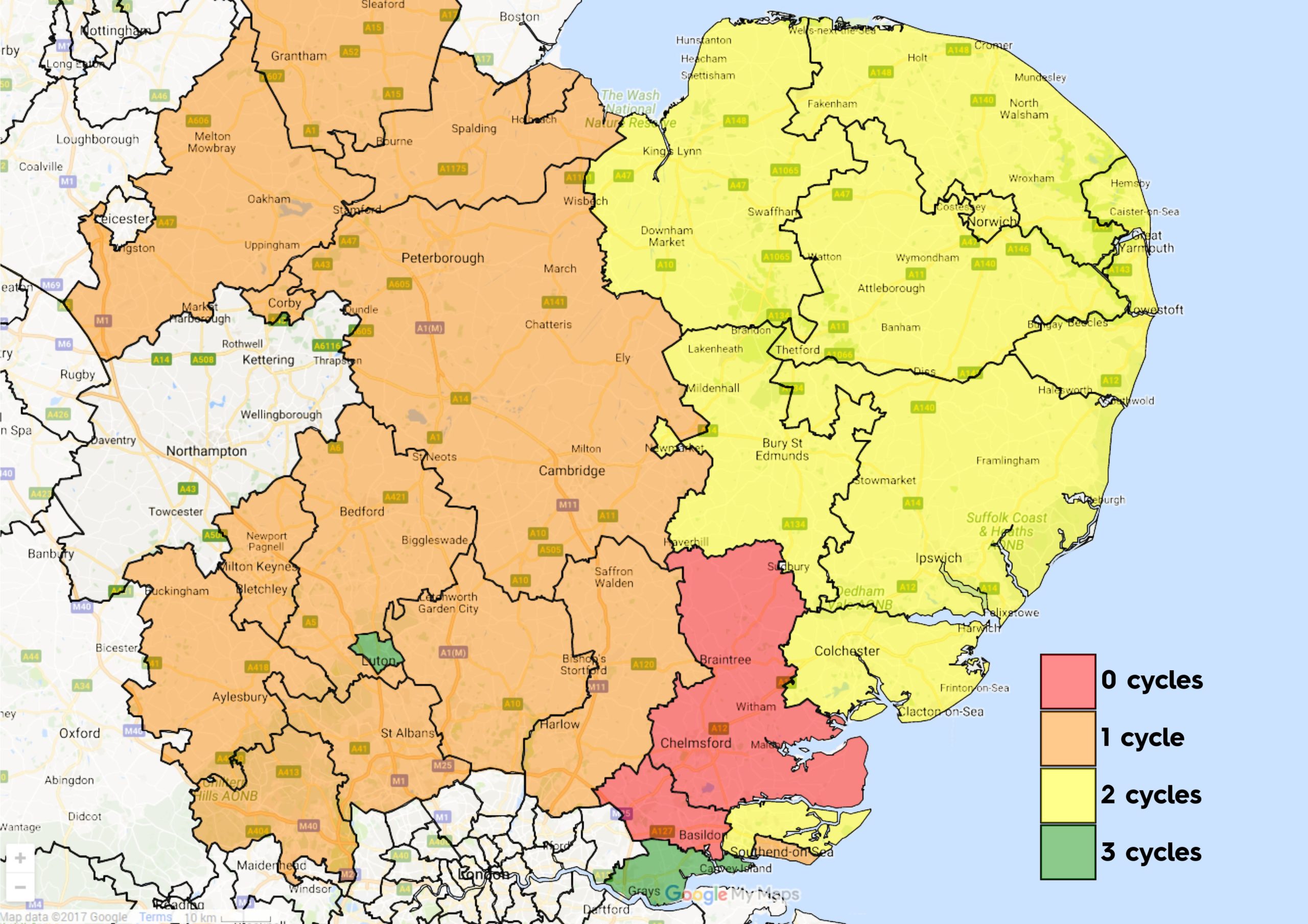 NHS IVF Funding Map for East of England (Jul 2021) NHS IVF Funding Map for East of England (Jul 2021)