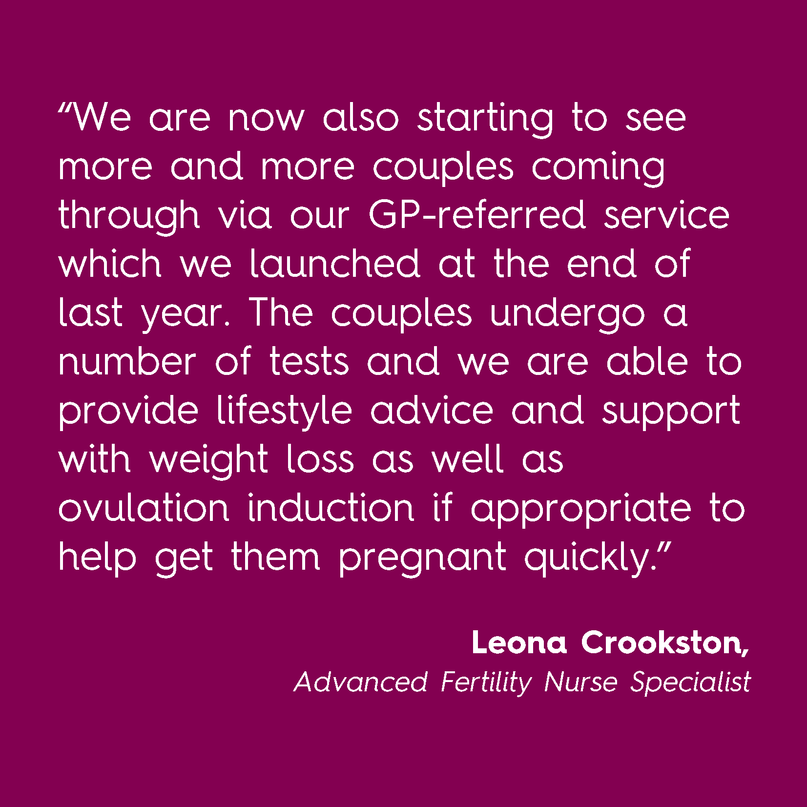 Year of the Nurse - Leona