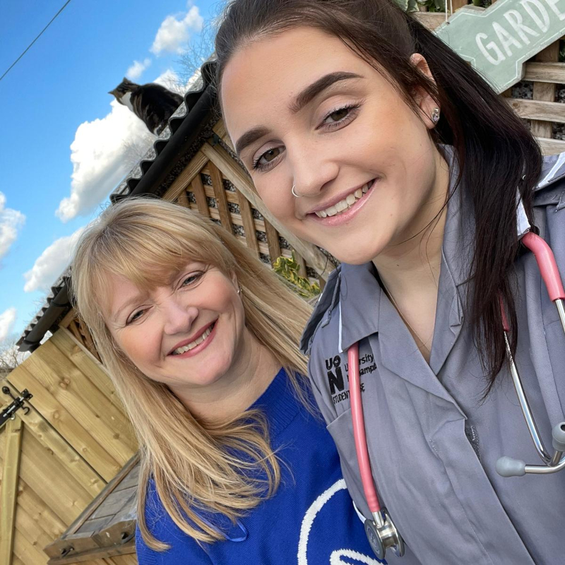 Janellan and Ellie Janellan and Ellie trainee midwife