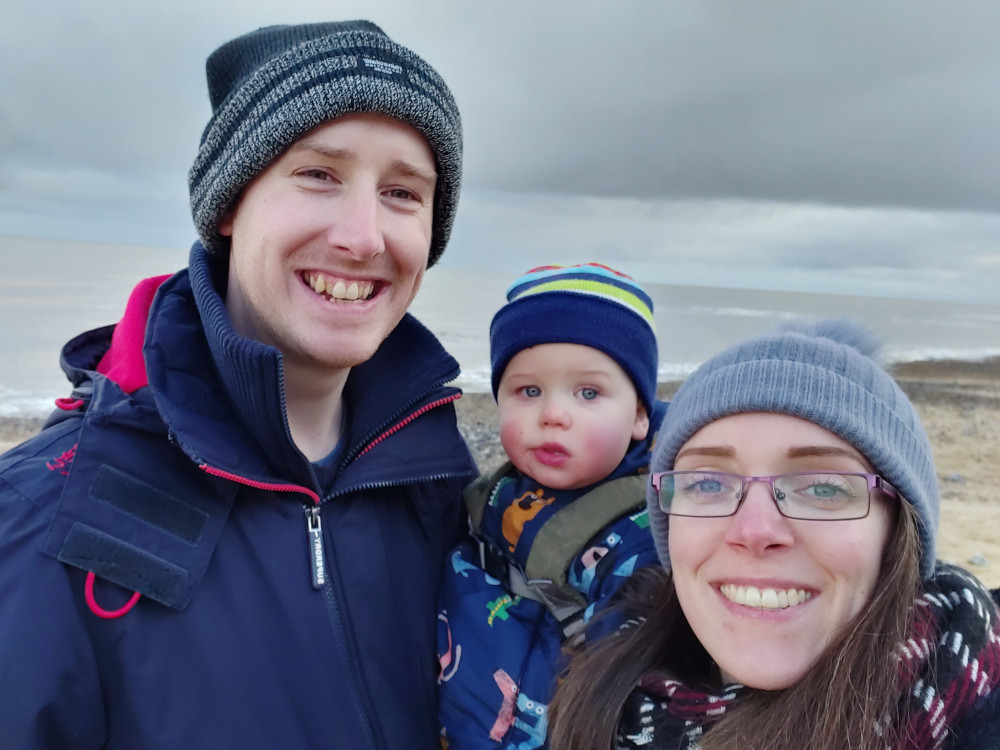 Kirstie and George with Owen (web) Kirstie and George with Owen