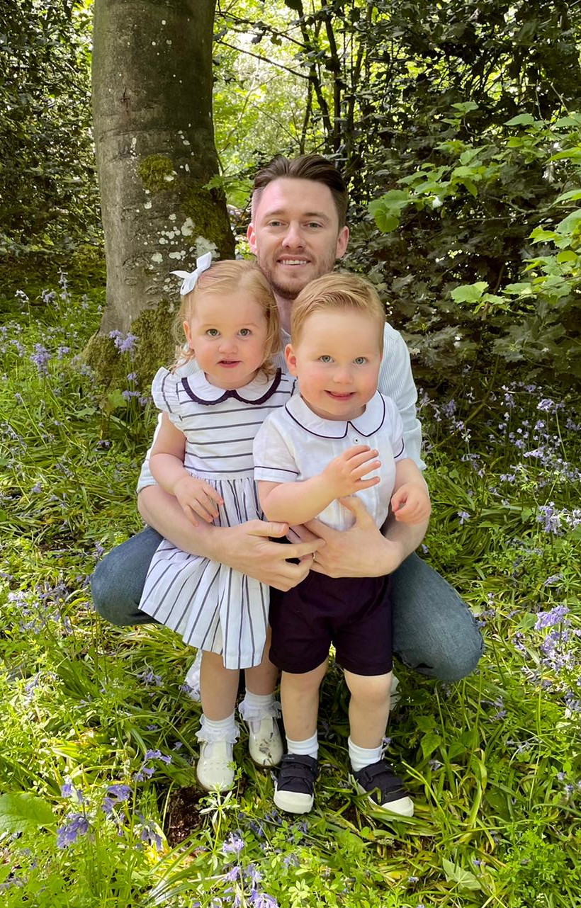 Paul with Ottilie and Felix