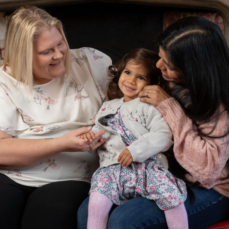Louise Brown with Angeliqua and Isabella Louise Brown with Angeliqua and Isabella
