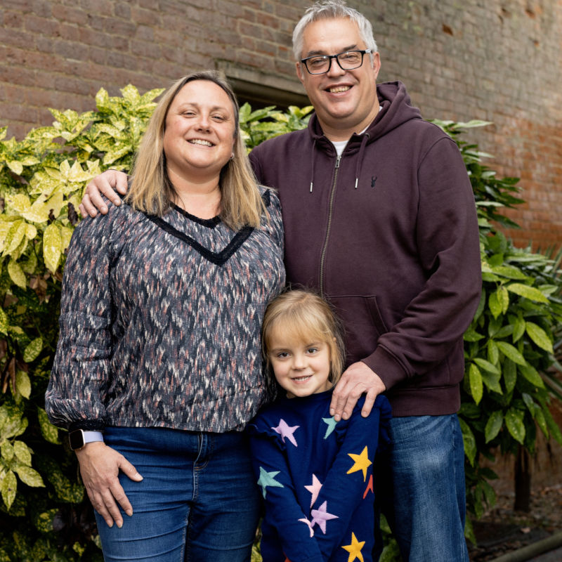 Jessica and Marc with Lizzie Jessica and Marc with Lizzie