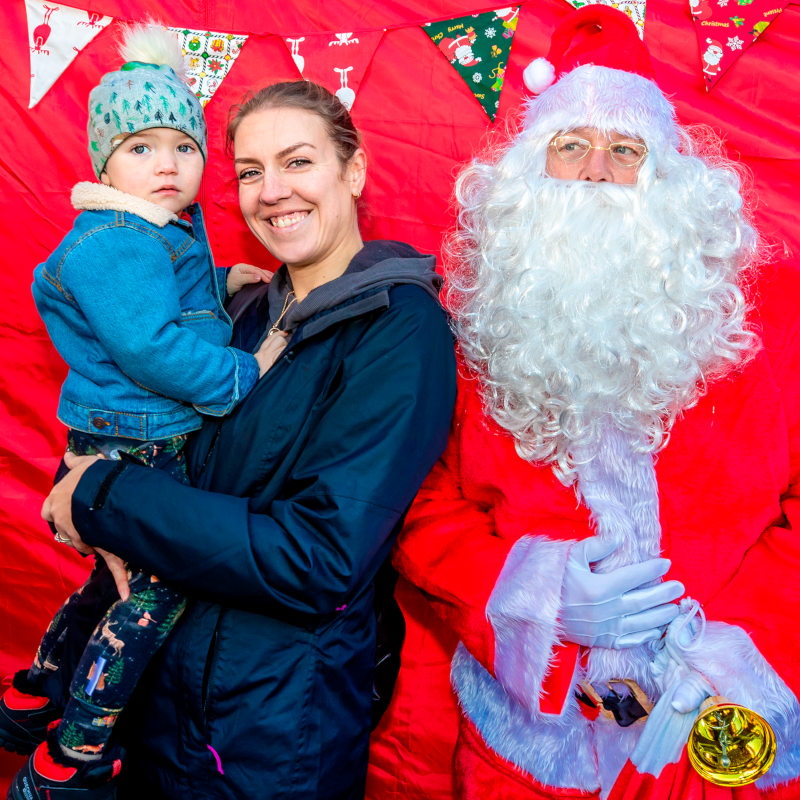 Leonie and Bear with Santa Leonie and Bear with Santa in 2021