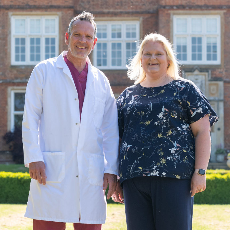 Adam Burnely and Louise Brown at Bourn Hall (feat)