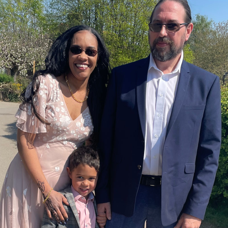 Amira and Stuart with Ismail