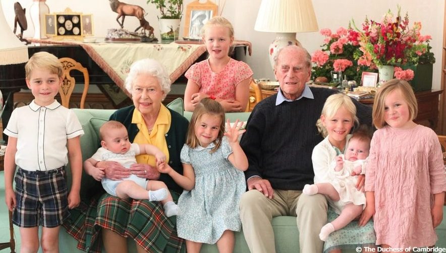 HM Queen and grandchildren