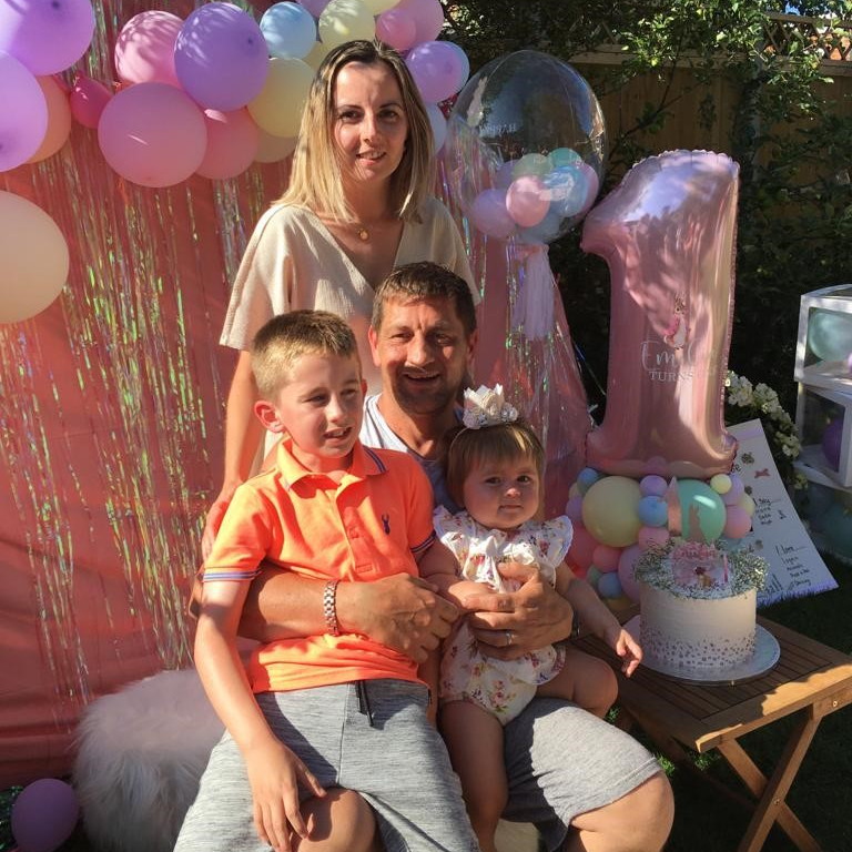 Heidi and her family celebrated two very special birthdays this weekend – her own 35th and the first birthday of their long-awaited second child Emilia. The couple’s son Logan was nearly seven when his little sister was born.