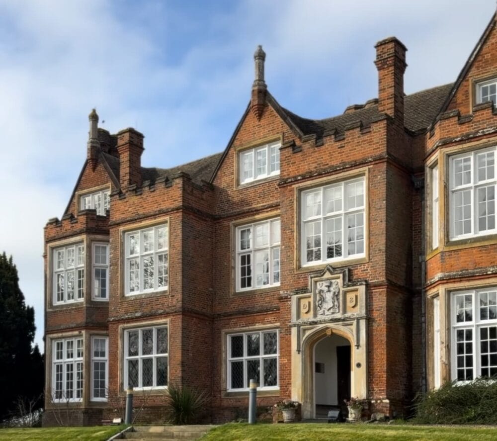 A photograph of the outside of the Bourn Hall clinic.