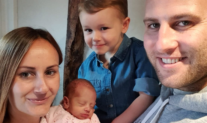 Louise and Matt and their children Jack and Jessica