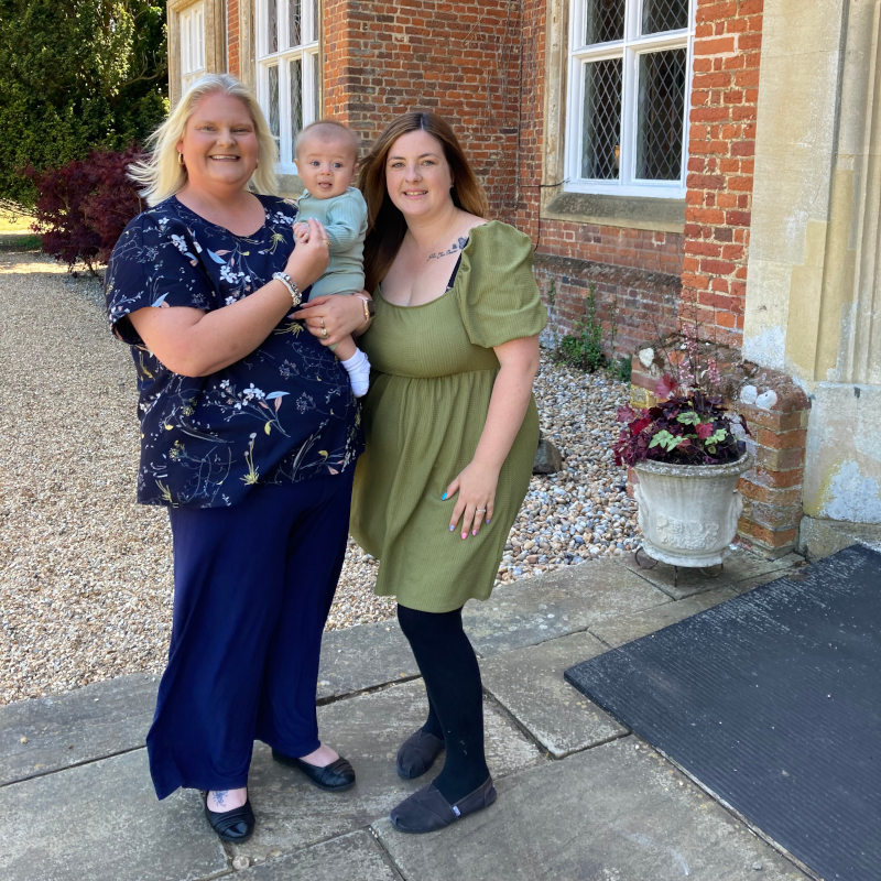 Louse Brown with Kelly and Harlan