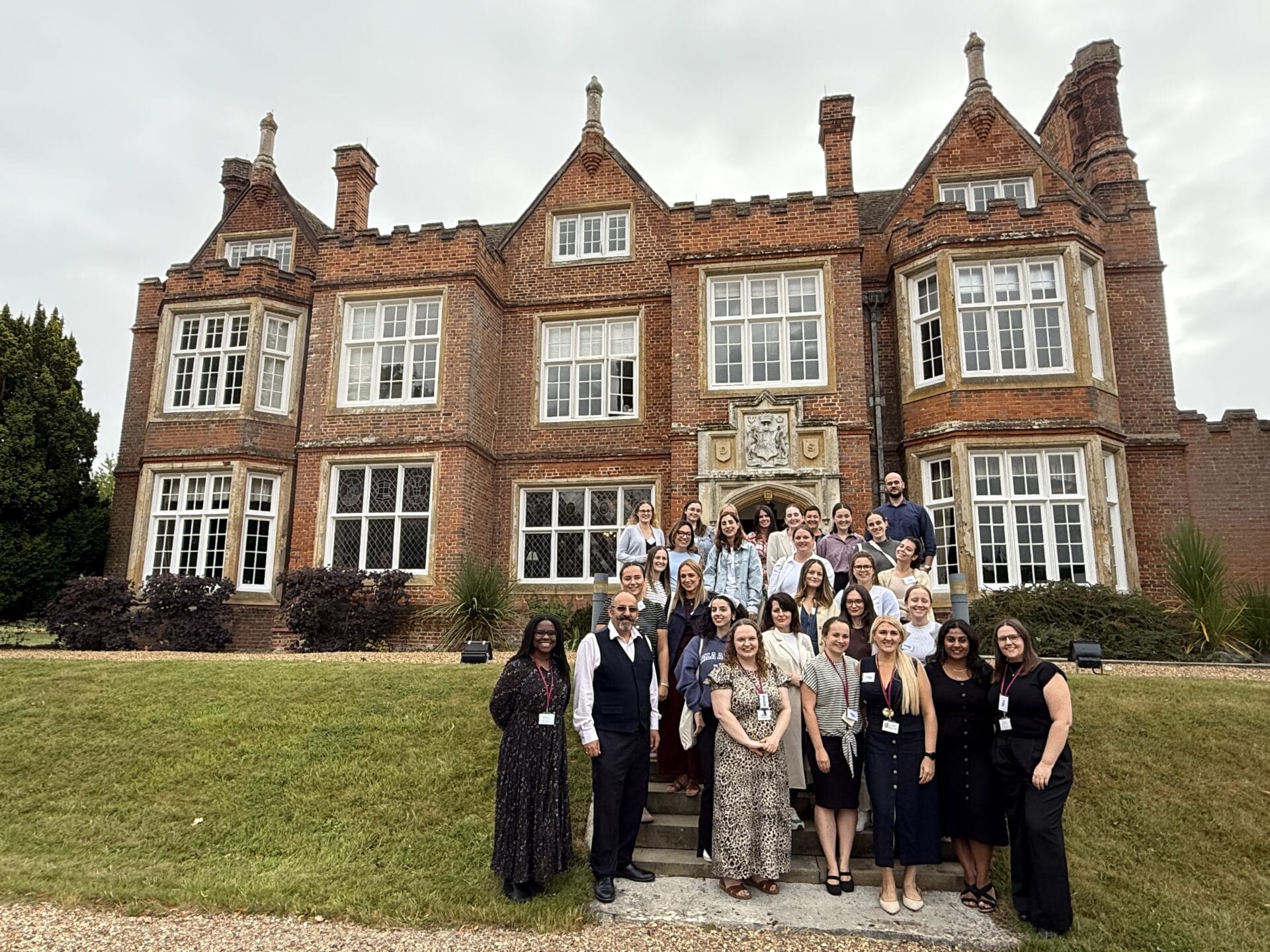 Nurses_Fertility_Masterclass_2025_Group_photo A photograph of the Bourn Hall team outside Bourn Hall's Cambridge location.