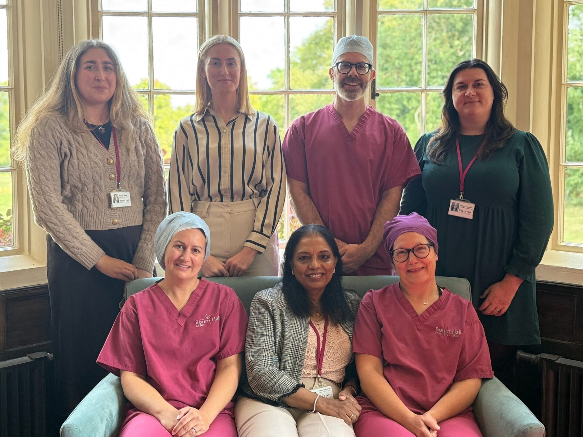 Photograph of the Bourn Hall team.