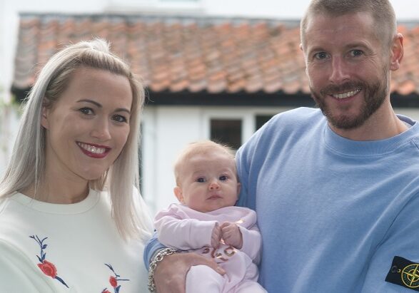 Amy and Neil with Olivia
