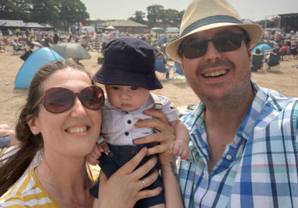 Sarah and Steve with Jack feat