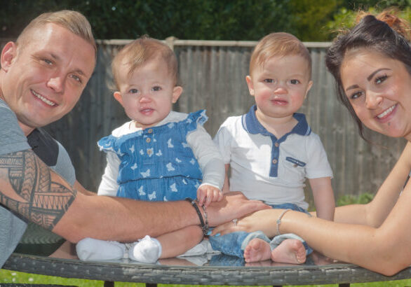 Joanne and Steven with their twins Jasmine &amp; Quinn.